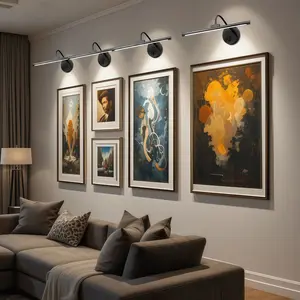 Magnetic LED Wall Lamp Base, USB Rechargeable Adjustable Desk Light with Remote Control, Three-Color Modes, Ideal for Entryway, Living Room and Bedroom