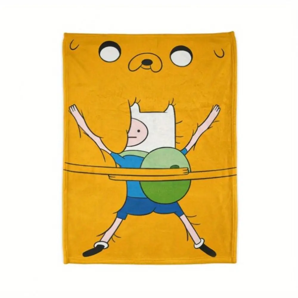 Adventure Time Finn Throw Blanket - Soft, Comfortable All-Season, Adventure Time Home Decor, Gift Option, Blankets for Bedroom, Ideal for Travel, Throw Blankets