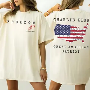 Great American Patriot Shirt, America Flag T-Shirt, Signature 2 sided Tee, Vintage Retro USA Memorial Shirt, Rest in Peace R.I.P Tribute Graphic Top