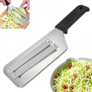 Cabbage kitchen utensils: Chopper, shredder, sauerkraut cutter, cabbage grater (black)