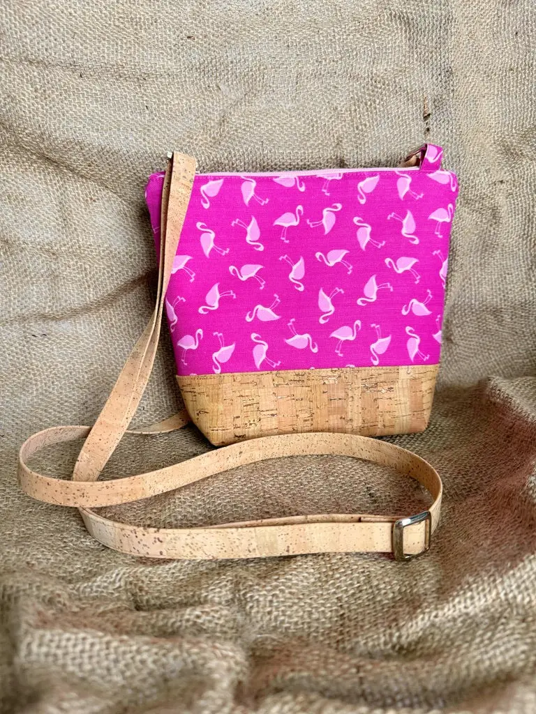 Flamingo Crossbody Purse with Cell Phone Pocket