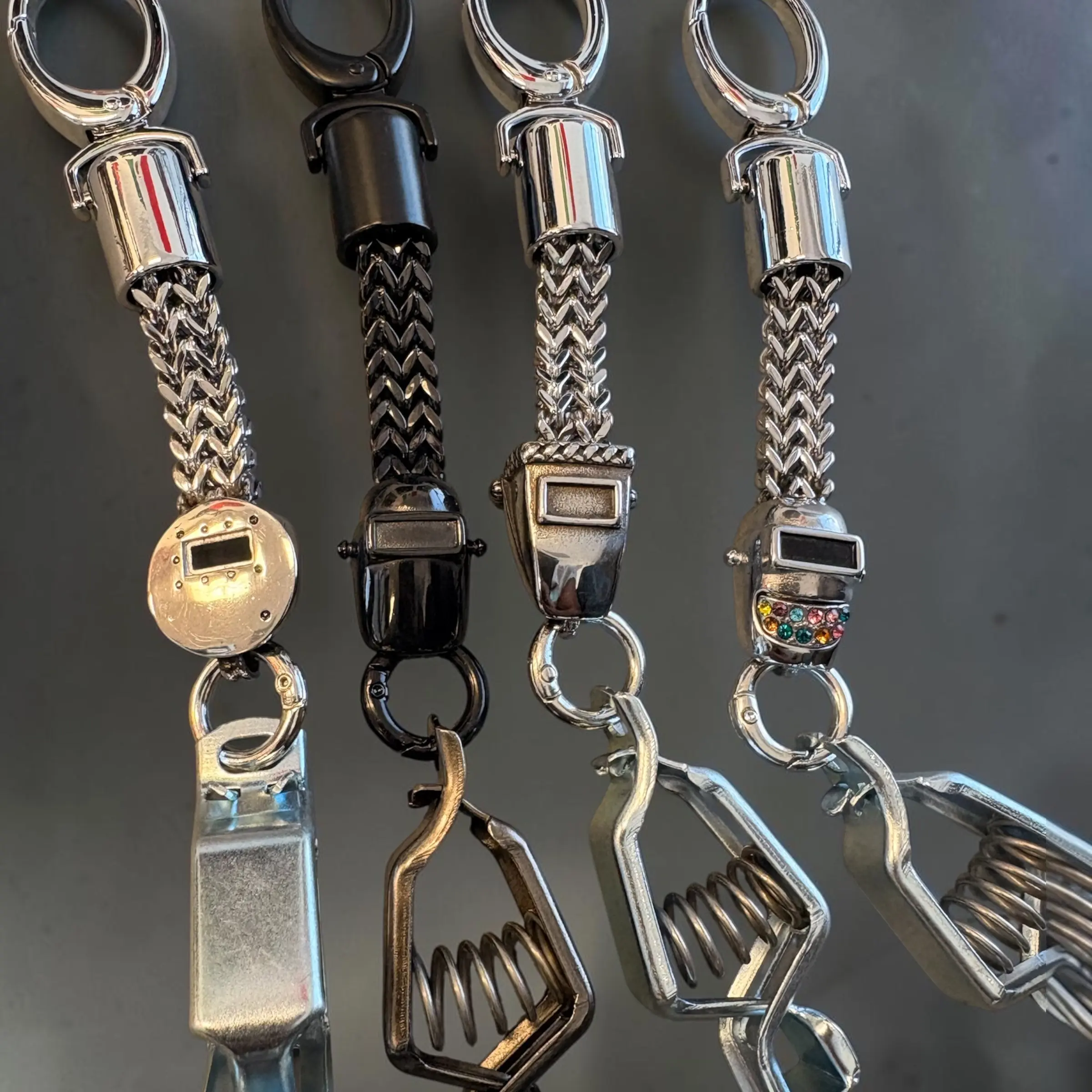 Stainless steel glove clip