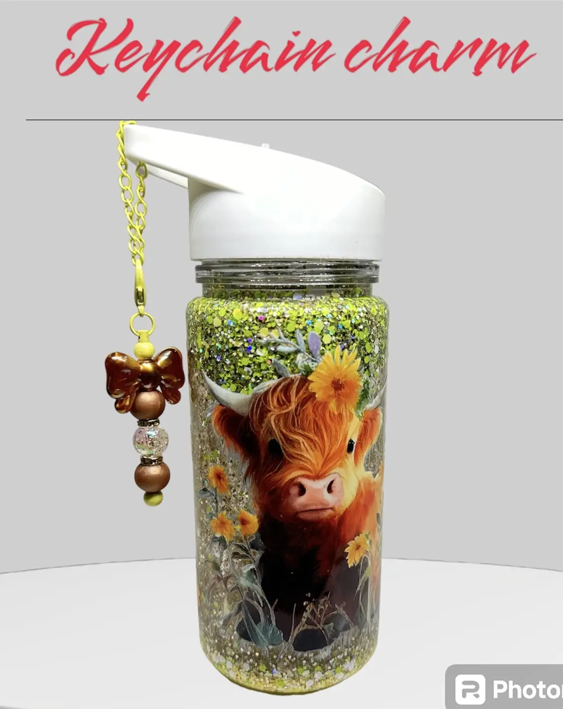 Colorful Keychain Charm for Tumblers - Acrylic & Silicone Beads - Cute Decorative Accessory - Perfect for Personalizing Your Tumbler