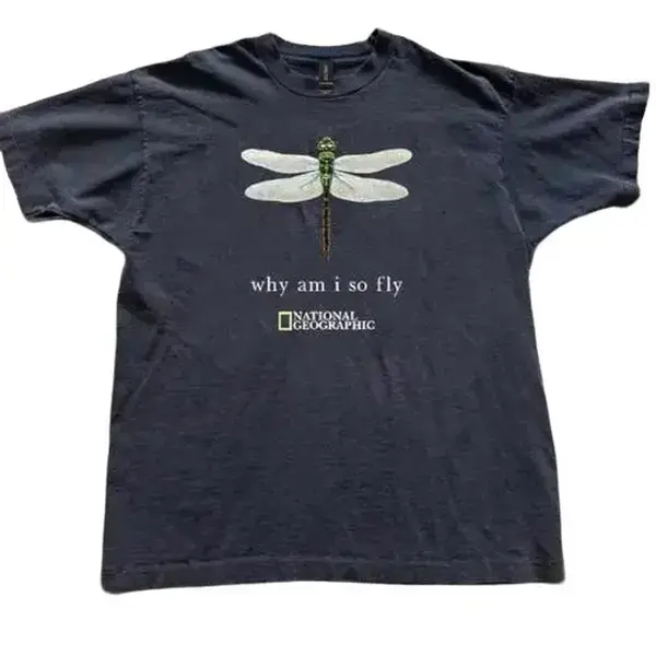 National Geographic "why am i so fly" dragonfly Unisex T-Shirt S-5XL National Geographic "why am i so fly" dragonfly Unisex T-Shirt S-5XL
