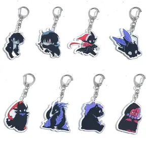 Anime Solo Leveling Acrylic keychain accessaries Cartoon Bag Pendant Gift cute bag charm Keyring Friends Fans Gifts