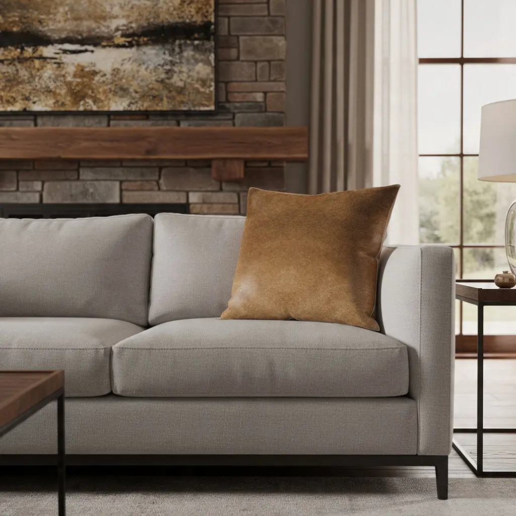 Lagos Sand Hide Pillow