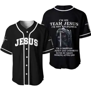 Im On Team Jesus 3D Baseball Jersey Shirt