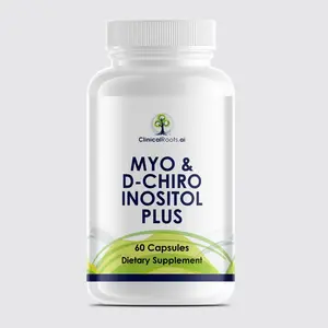 ClinicalRoots.ai Myo & D-Chiro Inositol Plus 60 Capsules Supports Hormonal Balance Promotes Menstrual Health & Enhances Reproductive Wellness