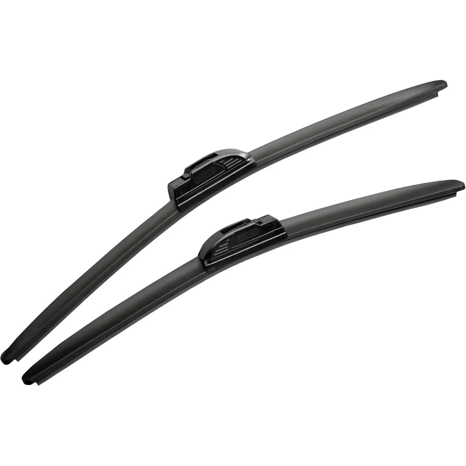 Windshield Wiper Blades Set of 2 - 24in+18in Super Silicone, Water Beading, Streak-Free Wiping, Wear-Resistant, Hot and Cold Resistant, Aerodynamic, Easy Install, Fits J-Hook Wiper Arms
