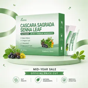 VivoNu Cascara Sagrada, Senna Leaf, Black Walnut & Chlorophyll – 28-in-1 Plant-Based Digestive Support, Post-Meal Comfort & Gentle Detox SummerVibes