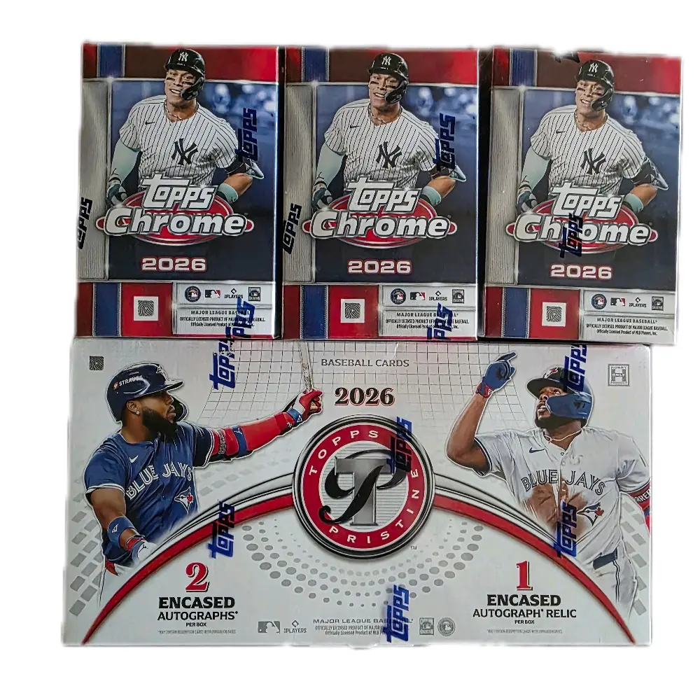 B719..1-2026 Topps Pristine Hobby and 3-2026 Topps Chrome Blaster Box Break