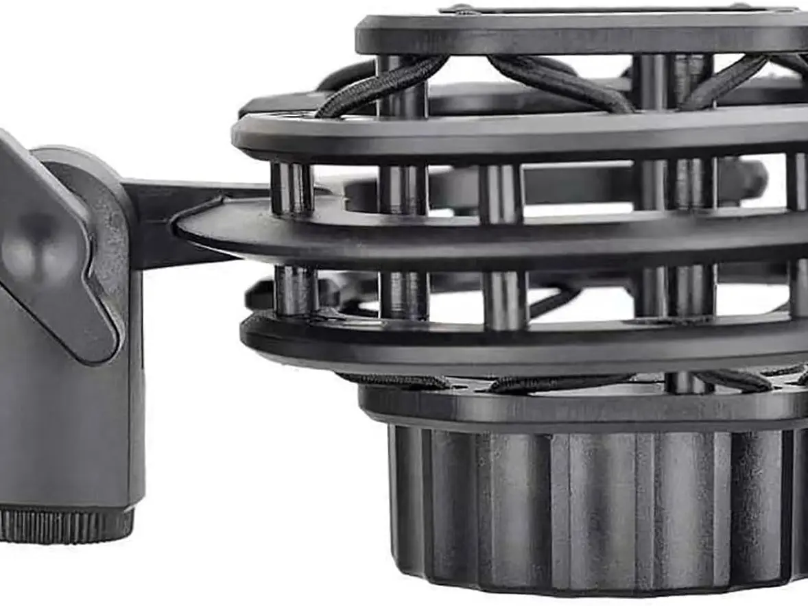 Microphone Shockmount with Elastic Band, Metal Frame, Excellent Isolation - Universal Fit for 21-62 mm Mics, Compatible with AKG C414, C214, LEWITT LCT440, LCT240, LCT249