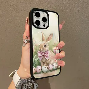 Premium Magnetic Case for iPhone11/12/13/14/15/16/promax Easter Bunny with Eggs y2k cased MagSafe Ready, Anti-Fall, Springtok and Ultra-Thin Design | Perfect for Everyday Use