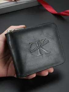 Men's New Vintage Trend Multi-Card Slot Zipper Short Wallet for Teenagers, Stylish Casual Design, Durable Bifold Wallet