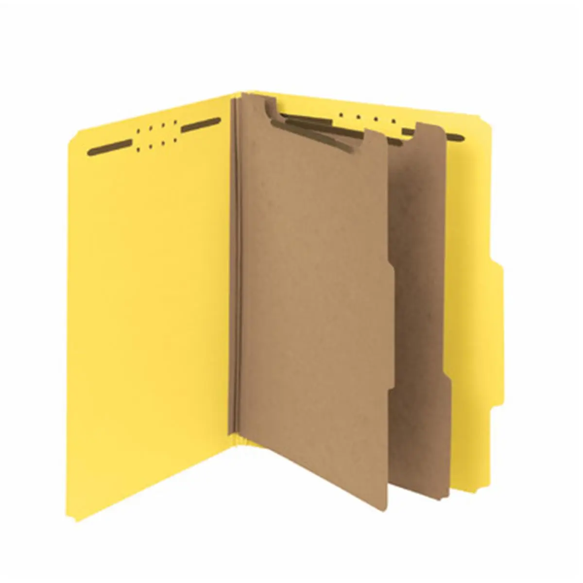 Smead 2-Divider Expanding File Folder - Letter-Size Yellow Office Filing Accessory, Document Organizer (SMD File-Class), Paper File Organizer, File Storage Folder