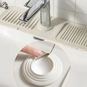 Y2K Kitchen Sink Faucet Mat Upgraded Silicone Drip Collector Quick Dry Stone Tray Sink Protector for Kitchen Bathroom Gifts Funky Cozy Unique Extended Faucet Handle Mat