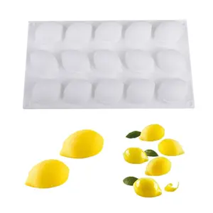 Silicone Baking Molds for Various Fruits, Cake Chocolate Mold, Ice Cube Tray, DIY Baking, Kitchen Accessories, Lemon, Mango, Blueberry, Raspberry, Banana, Nuts