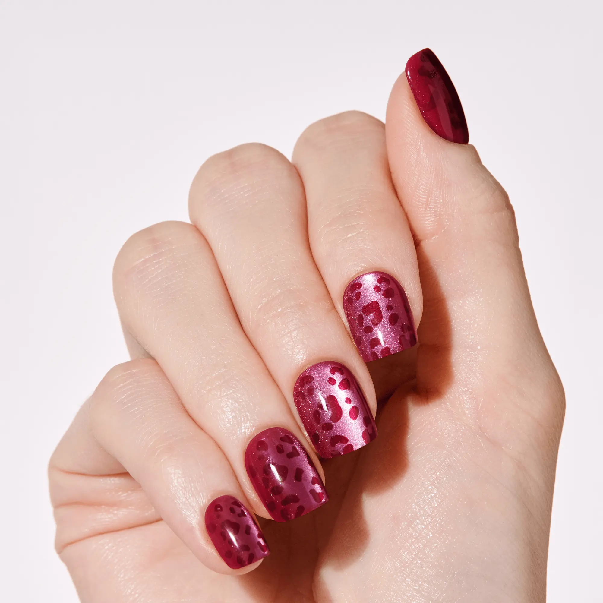Impress premium no glue fake press on nails - coral reverie | design, pink, real short, squoval, manicure