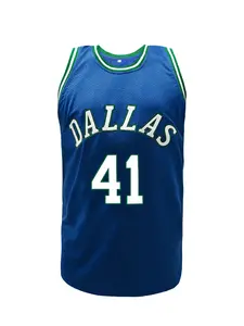 Men's Loose-Fit Breathable Basketball Jersey, Embroidered Round Neck Vest, Casual Comfortable Sports Shirt for All Seasons, Athletic Top, Sports Clothing