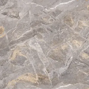 My Luxury Flooring MK GLOSSY Endmatch 33 Porcelain Tiles - 24 x 48 Inch Charcoal Grey Wood Look Seamless End Match Design - Glossy Finish Wall & Floor Use | 15.5 Sq-ft per box | Pallet of 10 Boxes (155 sq-ft)