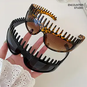Foldable Portable Leopard Sunglasses Headband Stylish Non Slip Hair Band for Women Easy to Carry,Great for Face Washing Work Travel Outdoor Activities Beach Vacation