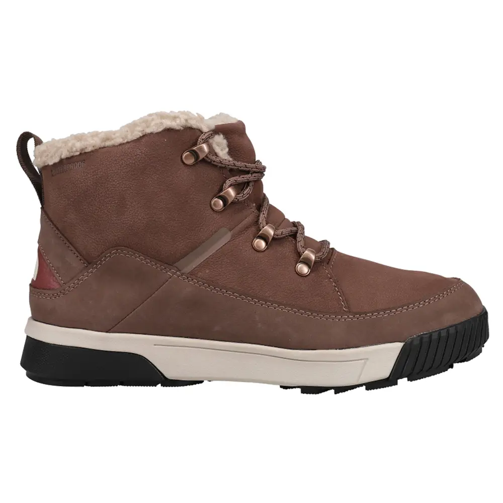 The North Face Womens Sierra Mid Lace Waterproof Winter Casual Boots Ankle - Brown The North Face Womens Sierra Mid Lace Waterproof Winter Casual Boots Ankle - Brown