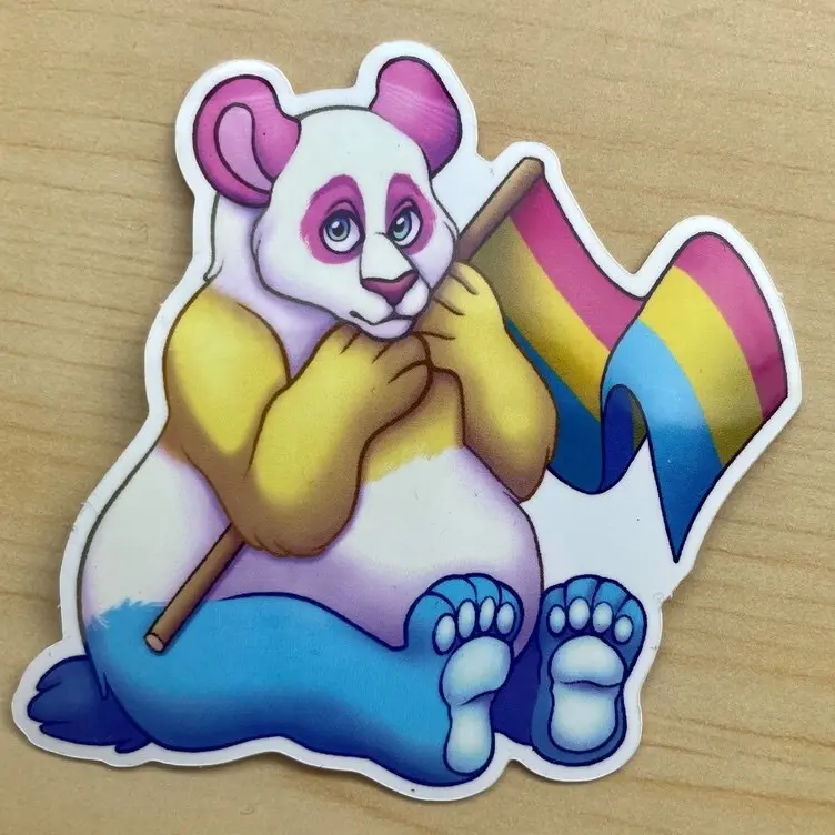 Pansexual Pride Panda Sticker