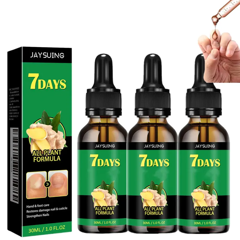 Ginger Nail Growth Serum & Cuticle Oil for Adults - 30ml Nail Treatment, Nourishes Skin, Moisturizes Cuticle, Forms Water-Locking Film for Stronger Daily Care