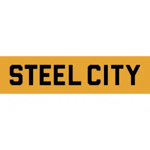 Long Logo Gold Sticker
