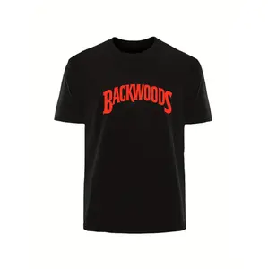 Comfortable And Stylish Plus Size Men's Backwoods Print T-Shirt In 100% Cotton Knit Fabric With Regular Fit Crew Neck For Casual Wear All Seasons