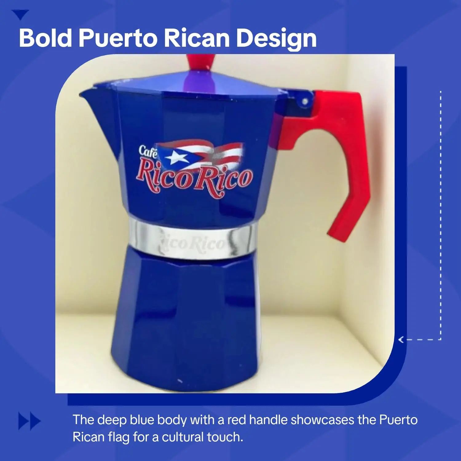 Cafe RicoRico Puerto Rican Greka Coffee Maker Moka Pot for Strong ...