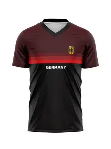 Men Women Germany Football Short Sleeve Tee-Shirt, Breathable Loose Fit All-Season Casual Top, Perfect for Sports & Daily Wear