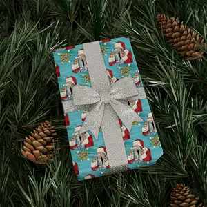 Funny Santa Wrapping Paper for Kids Boys Girls Adult - 4 Style Fun Christmas Gift Wrap Great for Holiday Vacation 50.8 X 71.12 cm  - cms10287