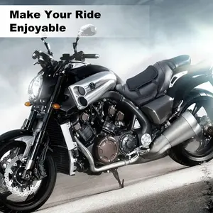 Breathable Motorcycle Gel Seat Cushion with 3D Honeycomb Structure - Anti-Skid Shock Absorption Pad for Long-Distance Riding, Universal Fit