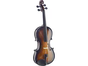 212 MAIN 4-4 Scale Solid Maple Violin, Handmade Craft, Sunburst Finish, Standard-Shaped Soft-Case, Solid Woods