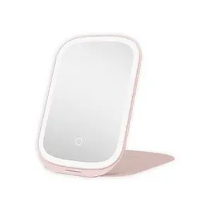 Lucent Tablet Tri-Tone LED Makeup Mirror Light Portable USB-C Rechargeable with Smooth Folio Cover & Touch Sensor Dimmer Switch for Travel