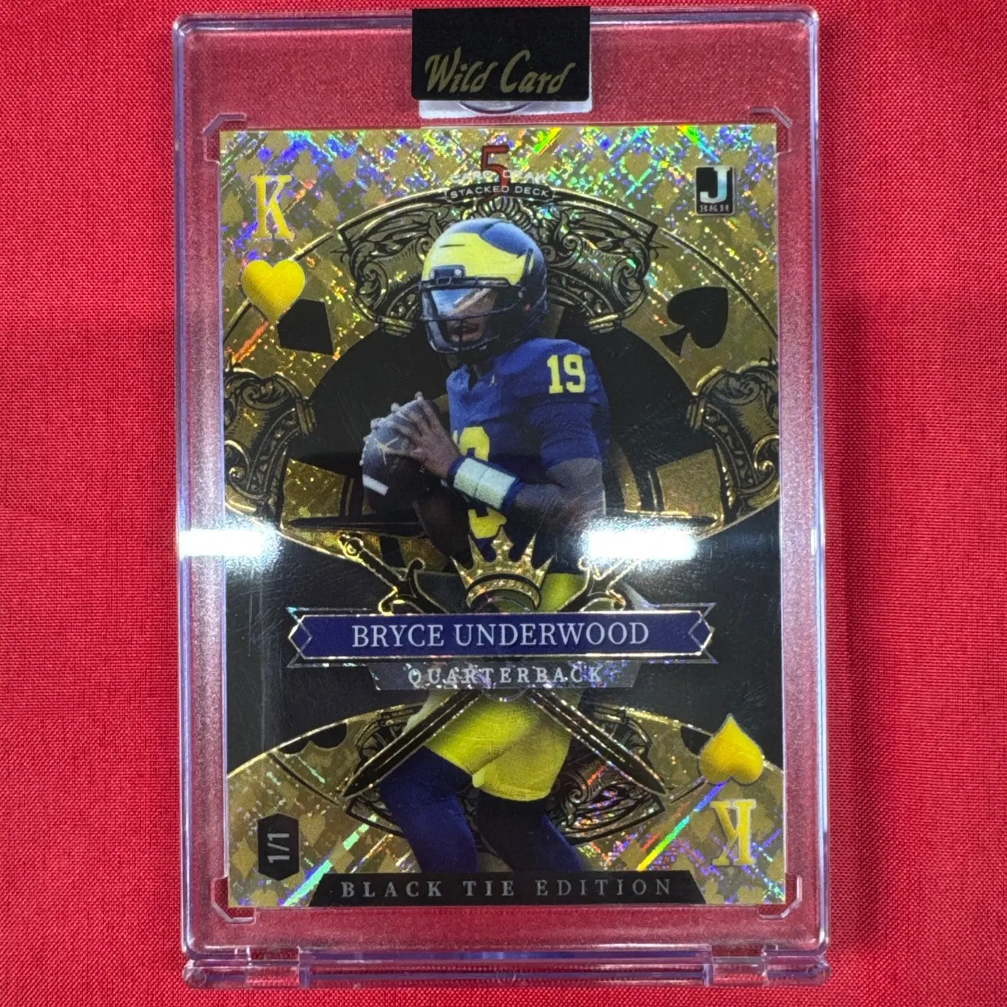 2026 Wild Card - Bryce Underwood 1/1 - Black Tie Edition - Michigan Wolverines