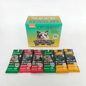 Zhuaizhuaiqi Cat Puree Treats – 3 flavors, 10 packs each, 30g per tube, no harmful ingredients, easy digestion.