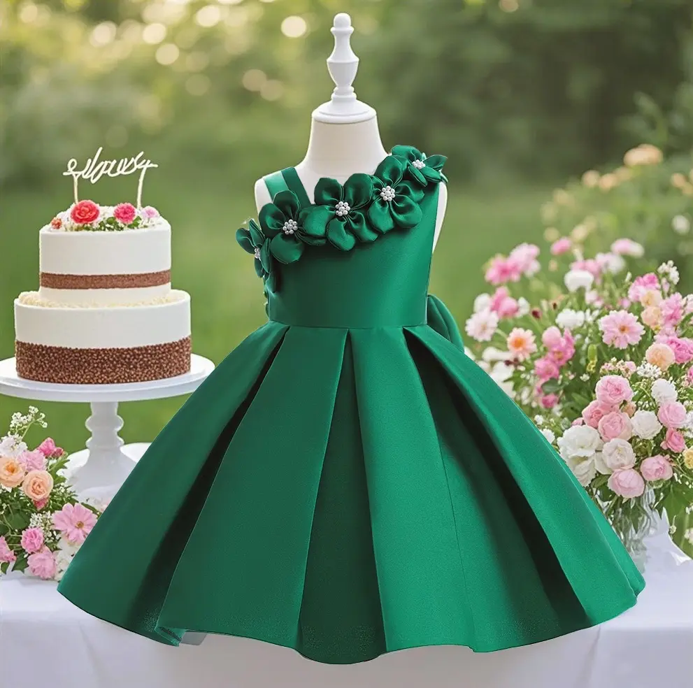 5352 Flower girl princess dress children's performance dress children's ball dress birthday flower girl photo princess dress children's dress birthday party dress