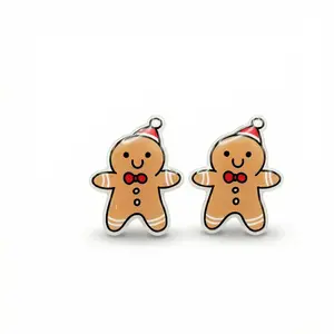 Gingerbread Man Stud Earrings