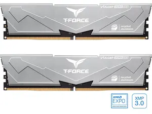 Team T-Force Vulcan ECO 32GB (2 x 16GB) 288-Pin PC RAM DDR5 6400 (PC5 51200) Desktop Memory Model FLESD532G6400HC38JDC01