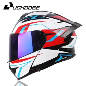 Dot Certified Motorcycle Face Helmet, Safety Retro Full Coverage Riding Helmet, All-Seasons Protection, Airbrush Helmet, Uchoose Brand