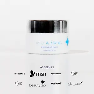 MDAiRE Peptide Lip Mask - Hydrate & Plump Lips with Peptides, Hyaluronic Acid & Shea Butter - Luxurious Care for Softer, Fuller, Healthier Lips