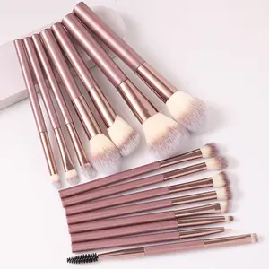 15PCS Cosmetic Brushes, High-Quality Synthetic Fibers And Cover Many Types Brush. Suitable For All Skin Types And Populations,Travel Essential,Valentine's Day,Travel Makeup Brush,Gifts For Women,Makeup Artist,Professional Complete Makeup Kit