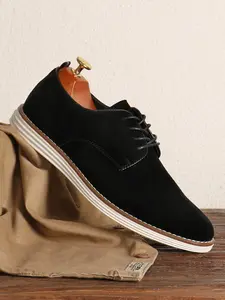 Men's Loafer Shoes Slip-On Soft Sole Suede Formal Office Dress Shoes, Lightweight Breathable Rubber Bottom Fashion Casual Footwear