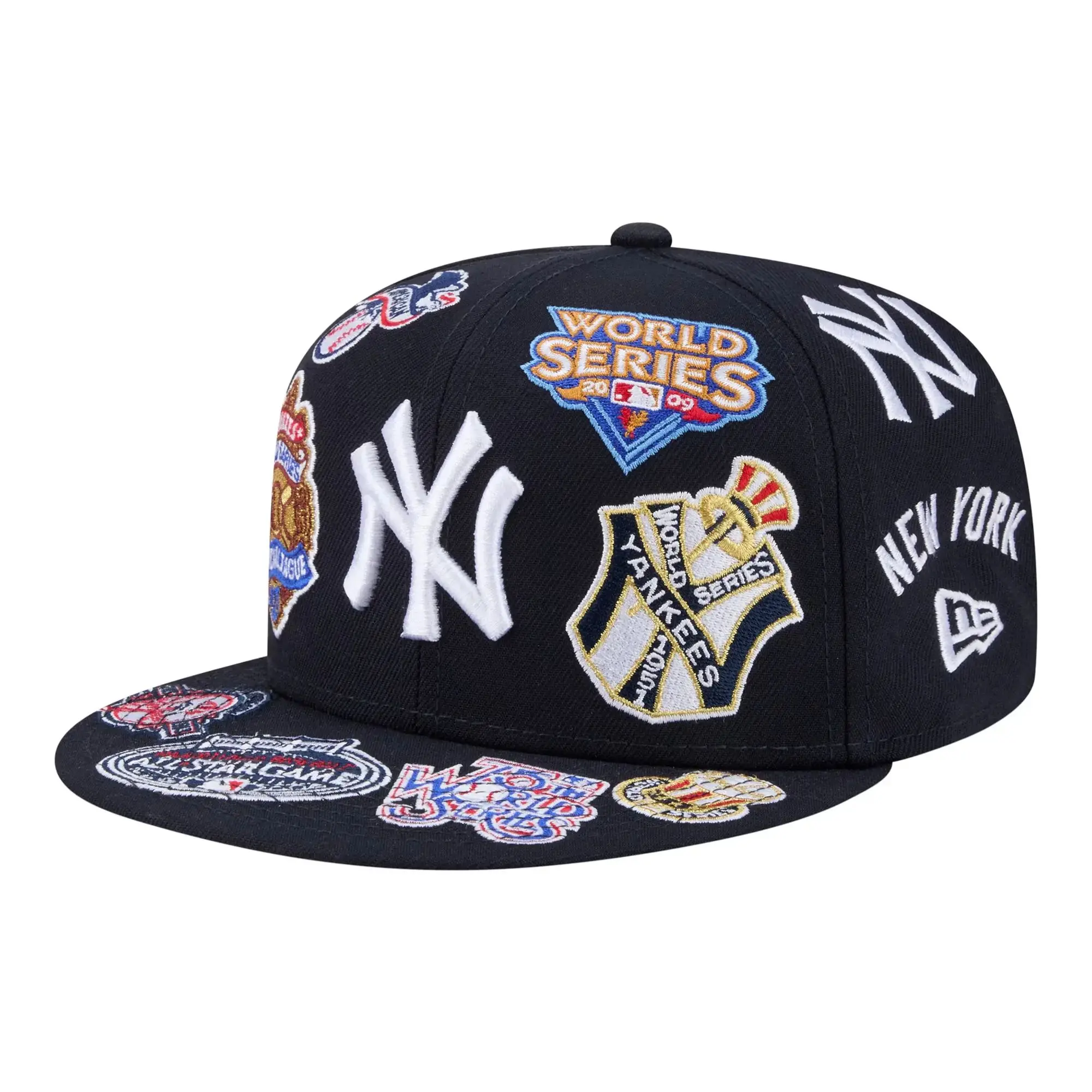 New York Yankees New Era Navy All Over 59FIFTY Fitted Hat 1