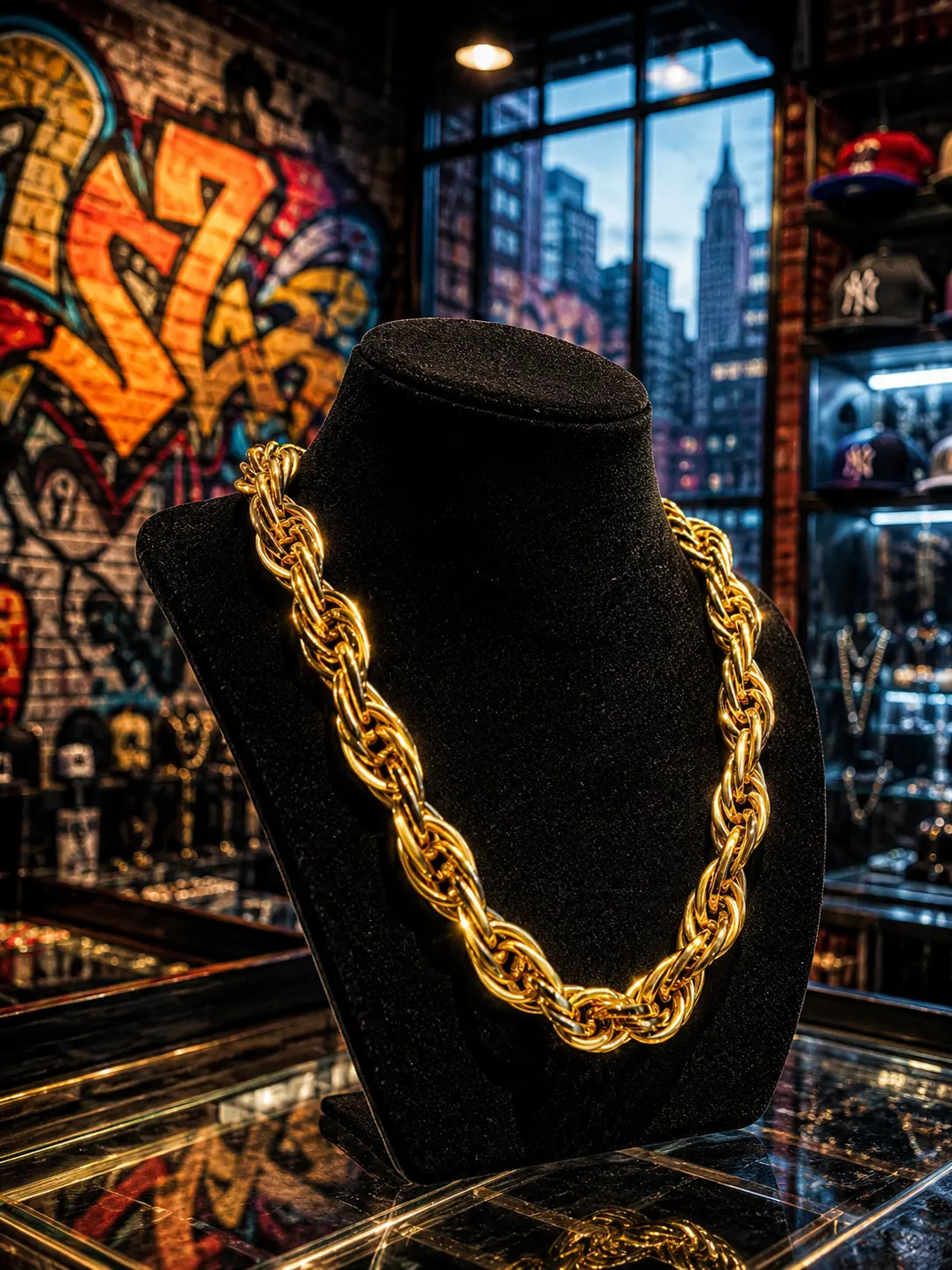 38" Heavy Rope Chain Old School Rapper Costume Bling!!