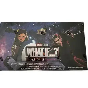 Upper Deck Marvel What If? 2023 Hobby Box - 1990 Retro Design Parallel Cards with Black Diamond Stone Relics & Jambalaya Cards