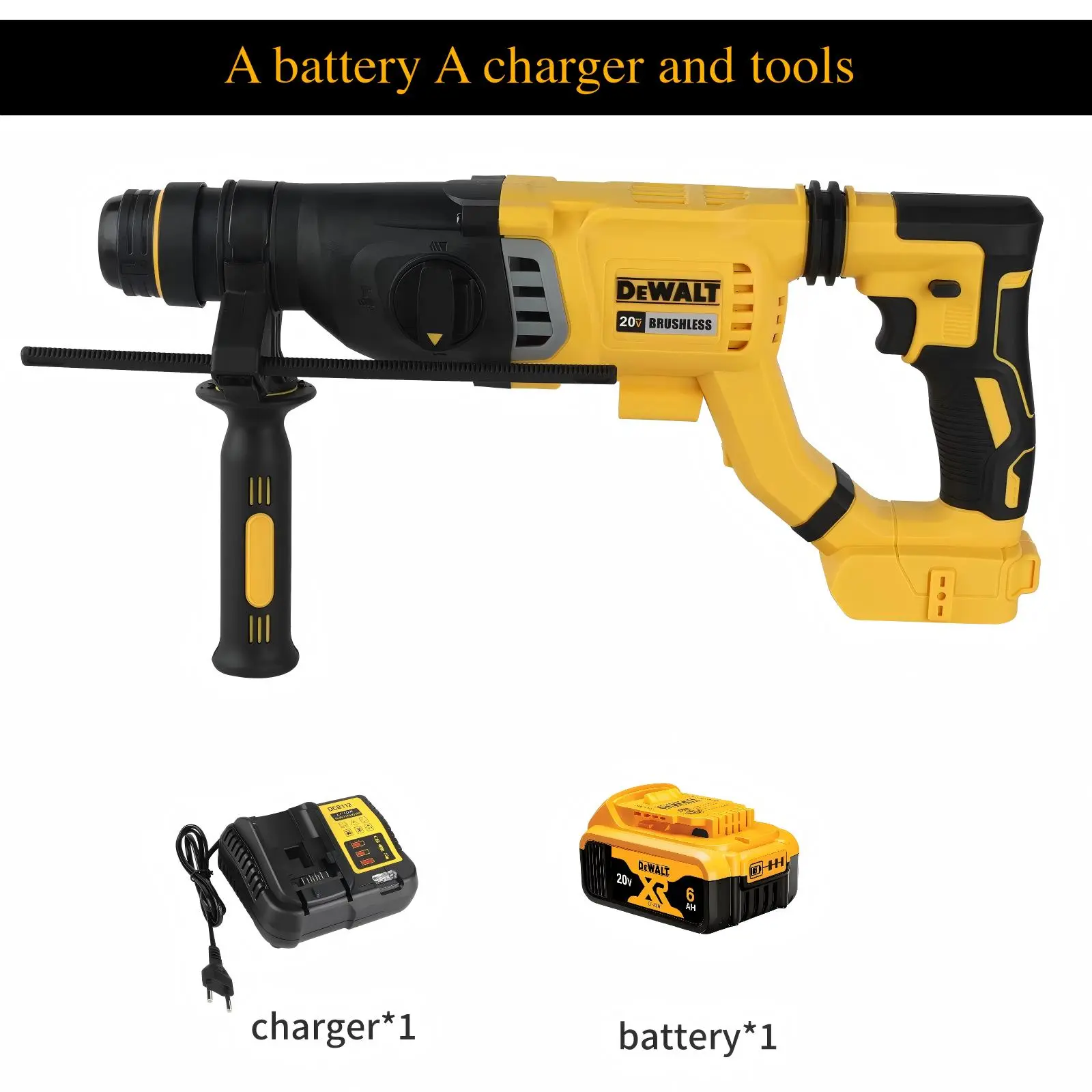 A battery A charger and tools