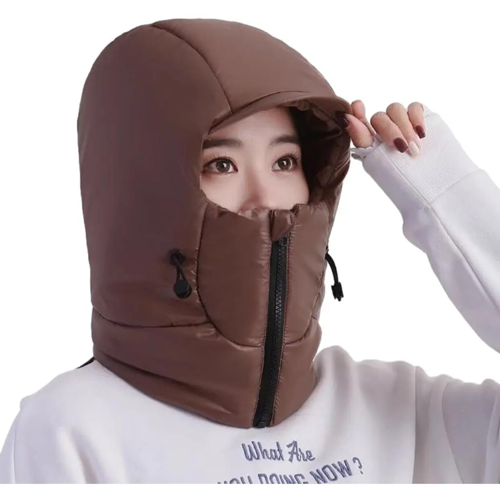 Unisex Hat Trapper Hat with Neck Warmer Hat for Outdoor Winter for Skiing Camping Hiking